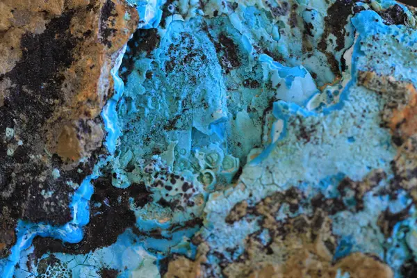 Chrysocolla mineral dokusu çok güzel doğal bir arka plan.