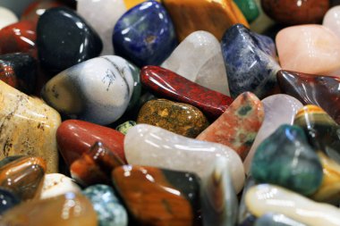 doğal mineral koleksiyonunu güzel bir arkaplan olarak seç