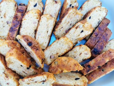 Meyveli tatlı ekmek çok güzel bir arka plan