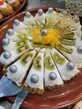 Mısır usulü lezzetli tatlılar güzel bir gurme arka planı gibi