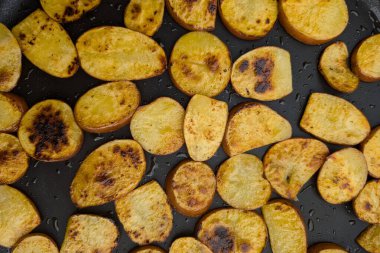 Izgara patates dokusu çok güzel bir arka plan.