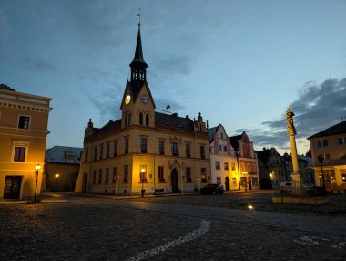 Çek Cumhuriyeti 'ndeki eski Vidnava belediye binası.