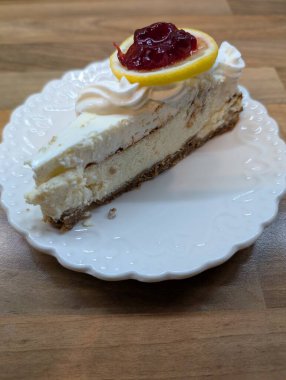 Geleneksel cheesecake tatlıları güzel yemek arkaplanı olarak