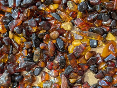 Gerçek kehribar mineral taşları çok güzel bir arkaplan.