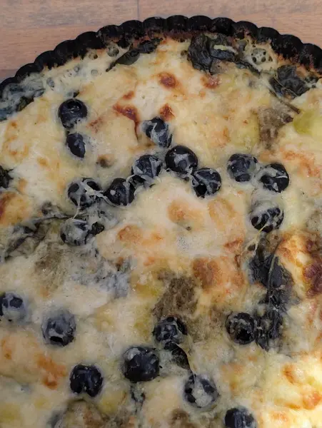 Ev yapımı pizza harika bir yemek arka planı.