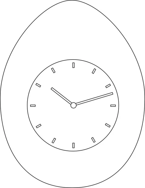 Huevo Con Vector Reloj Eps — Archivo Imágenes Vectoriales