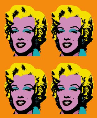 Andy Warhol Marilyn vektörü 10 birim