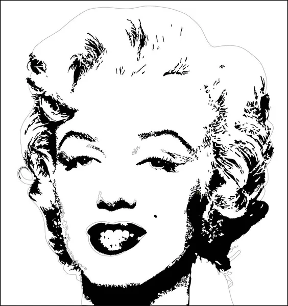 Andy Warhol Marilyn Vector Eps — 图库矢量图片