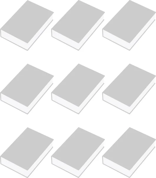 Leere Ebook Vorlage Auf Weißem Hintergrund Vektor Eps — Stockvektor