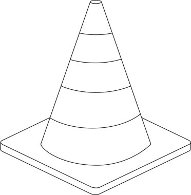 Trafik konisi vektörü 10 birim.