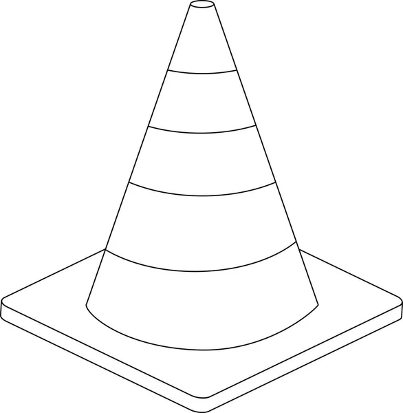 Vecteur Cône Circulation Eps — Image vectorielle