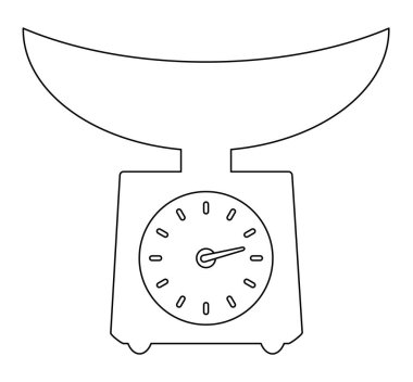 Gıda ölçekli vektör illüstrasyonu 10