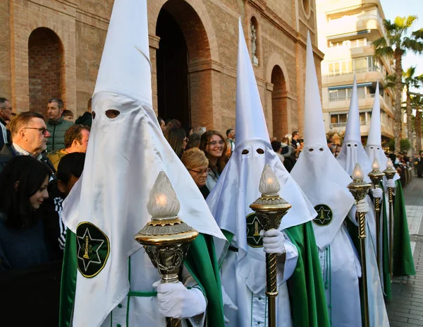 托雷维加 西班牙 2023年4月7日 在西班牙圣周游行期间悔改 — 图库照片