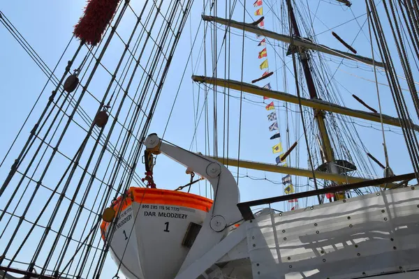 stock image Klaipeda, Lithuania - June 29 2024:  Tall Ship Races start celebration in Klaipeda, Lithuania