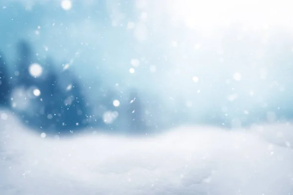 Зимовий Фон Снігу Морозів Вільним Простором Ліцензійні Стокові Зображення