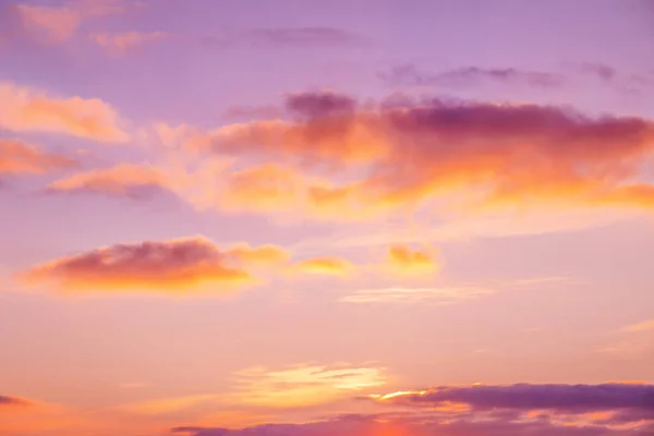 Sonnenuntergang Mit Sonne Und Wolken Rosa Und Orangen Himmel Mit — Stockfoto