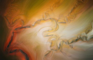 Abstract orange blur texture effect. Blurred veins water stream backdrop with a smoke style. Smooth motion illustration for your graphic design, banner, background, wallpaper or poster. 3D rendering