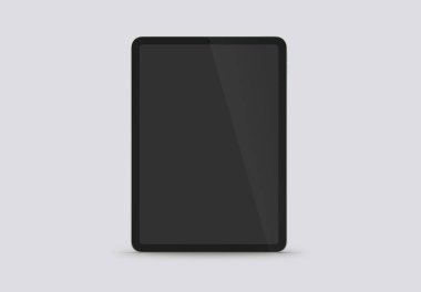 PARIS - France - April 28, 2022: Apple Ipad Air, green color - Realistic 3d rendering, front screen tablet mockup on white background