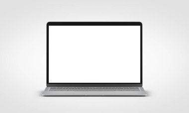 PARIS - Fransa - 28 Nisan 2022: Yeni çıkan Apple Macbook Air, Space Gray rengi - Ön gösterim - Gerçekçi 3d dizüstü bilgisayar görüntüleme