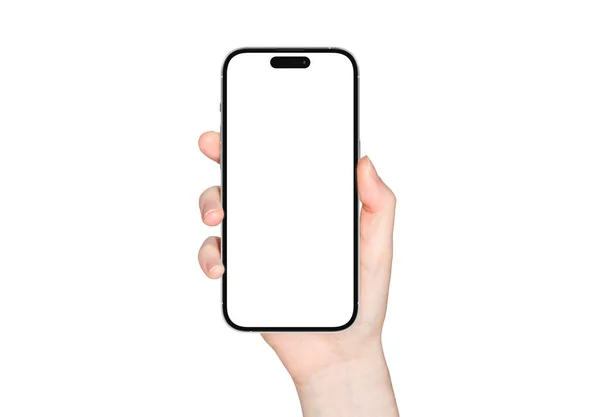 Paris Франція Вересня 2023 Нещодавно Випущений Смартфон Apple Iphone Pro — стокове фото