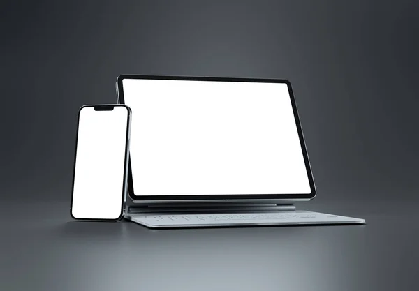 Paris France September 2023 Apple Ipad Pro White Magic Keyboard — 图库照片