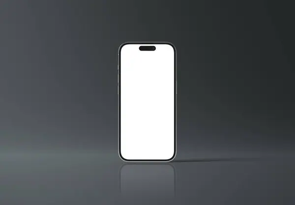 2024年2月27日 新发布的Apple智能手机 Iphone Pro Max Silver Color 黑色3D渲染的手机模型 免版税图库照片