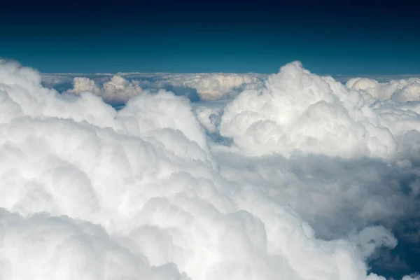 Paisaje Desde Cabina Avión Cielo Con Nubes —  Fotos de Stock