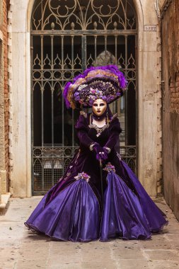 VENICE, ITALY, EVROPA- 19 Şubat 2023 - Venedik Karnavalı (İtalyan Karnavalı di Venezia)