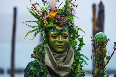 VENICE, ITALY, EVROPA- 19 Şubat 2023 - Venedik Karnavalı (İtalyan Karnavalı di Venezia)