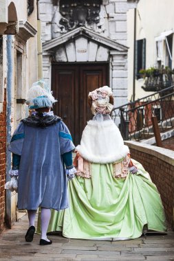 VENICE, ITALY, EVROPA- 19 Şubat 2023 - Venedik Karnavalı (İtalyan Karnavalı di Venezia)