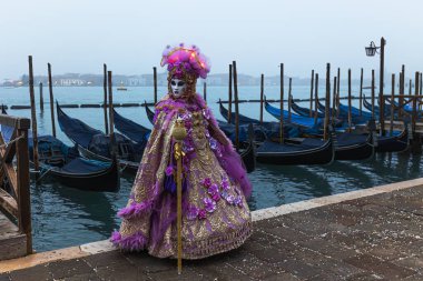 VENICE, ITALY, EVROPA- 19 Şubat 2023 - Venedik Karnavalı (İtalyan Karnavalı di Venezia)