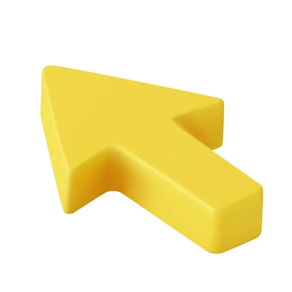 Flecha Amarilla Web Cursor Del Ratón Para Sitio Web Interfaz — Vector de stock