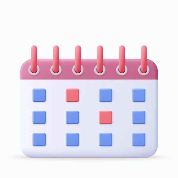 Значок Назначения Календаря Концепция Планирования Концепция Времени Дня Месяца Года — стоковый вектор