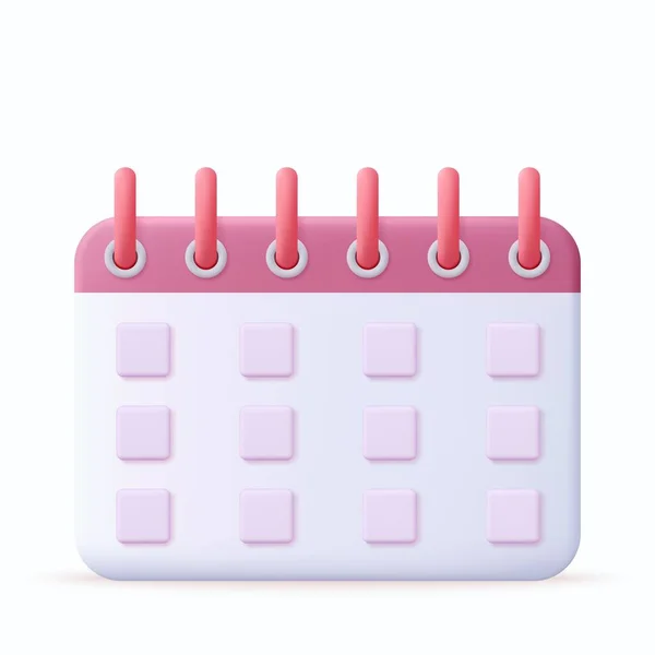 Kalendarz Przypisania Ikona Koncepcja Planowania Dzień Miesiąc Rok Pojęcie Czasu — Wektor stockowy