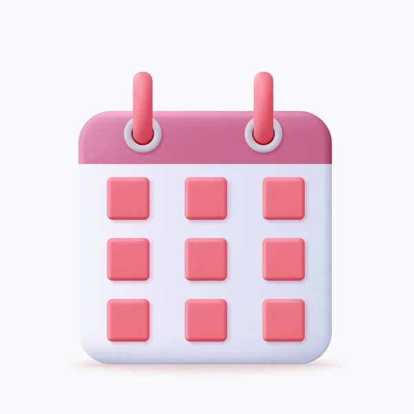 Icono Asignación Calendario Concepto Planificación Día Mes Año Concepto Tiempo — Vector de stock