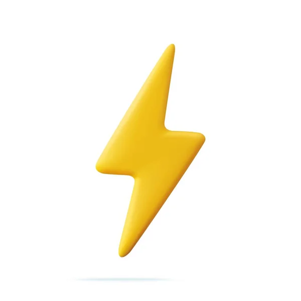 Trueno Amarillo Flash Iluminación Perno Cargador Amarillo Símbolo Para Varios — Archivo Imágenes Vectoriales
