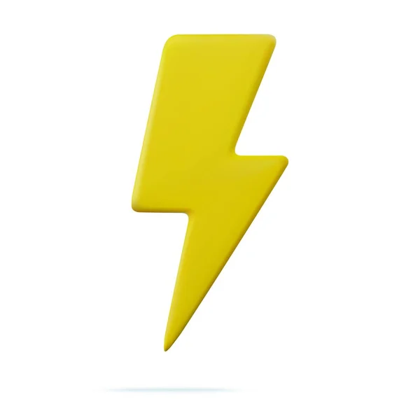 Trueno Amarillo Flash Iluminación Perno Cargador Amarillo Símbolo Para Varios — Archivo Imágenes Vectoriales