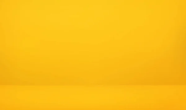 Пустой Желтый Свет Студии Абстрактный Фон Эффектом Прожектора Фон Витрины — стоковый вектор