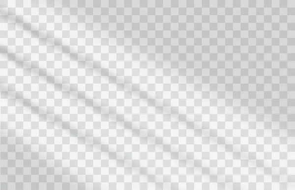 Тіньові Накладки Прозорий Фон Тіні Віконної Рамки Природних Світлових Ефектів — стоковий вектор