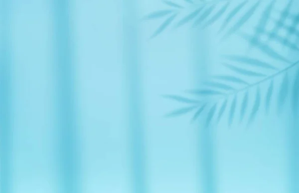 Порожнє Світло Студії Абстрактний Фон Ефектом Прожектора Тропічної Пальми Листя — стоковий вектор