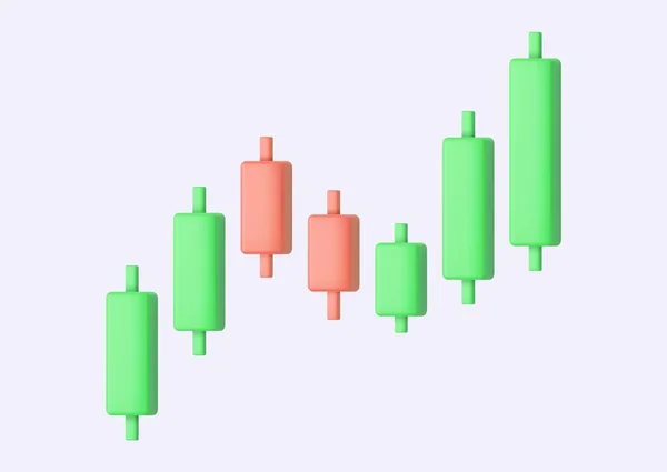 Növekedési Állomány Diagram Pénzügyi Grafikon Vagy Üzleti Befektetési Piaci Kereskedelem — Stock Vector
