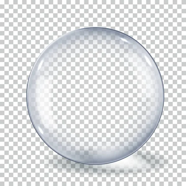 現実的な3Dガラス球光背景色 — ストックベクタ
