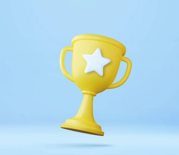 Чемпіонський Трофей Значок Золотої Чашки Лауреат Премії Спортивної Премії Концепції — стоковий вектор