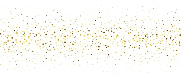 Gold Glitter Confetti White Background Gold Sparkles Abstract Background — Archivo Imágenes Vectoriales