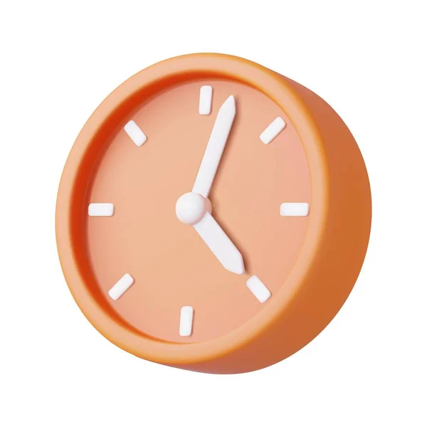 Alarm Clock Watch Minimal Design Concept Time Alarm Watch Hour — Stock Vector