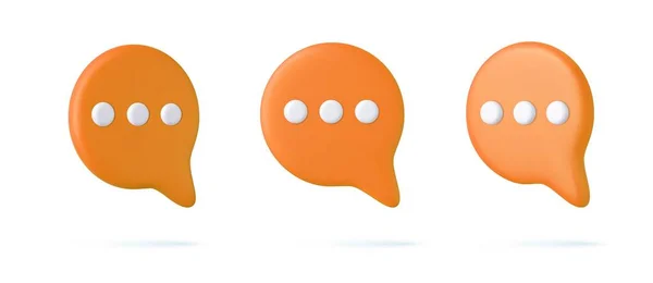 Speech Bubble Icons Isolated White Background Chat Icon Set Chatting — Stock Vector