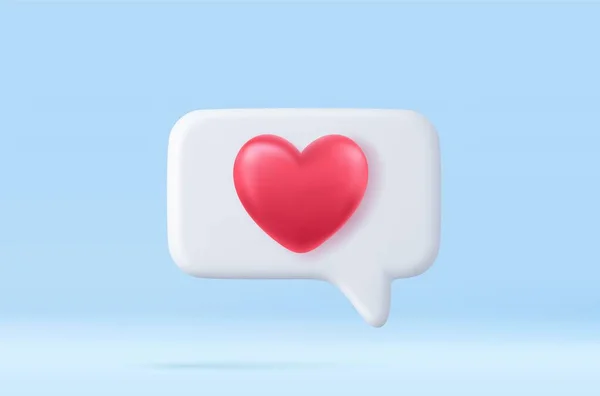 Социальных Медиа Уведомления Любовь Сердце Значок Белом Пин Изолированный Фон — стоковый вектор