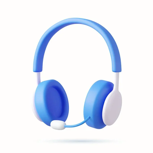 Słuchawki Dynamiką Dla Głośnej Muzyki Słuchania Korzystających Szablonu Dźwiękowego Ikony — Wektor stockowy