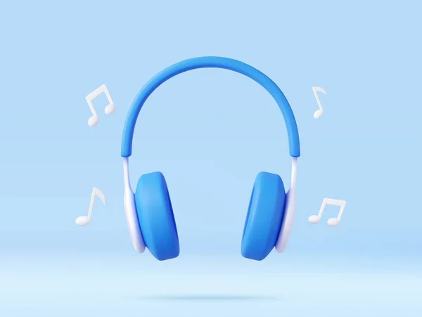 Kopfhörer Mit Dynamik Für Lautes Musikhören Und Genießen Audio Sound — Stockvektor