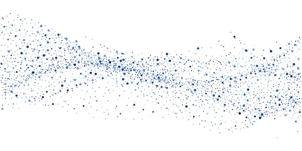 Blauwe Glitter Confetti Witte Achtergrond Blauwe Sparkles Abstracte Achtergrond Vectorillustratie — Stockvector